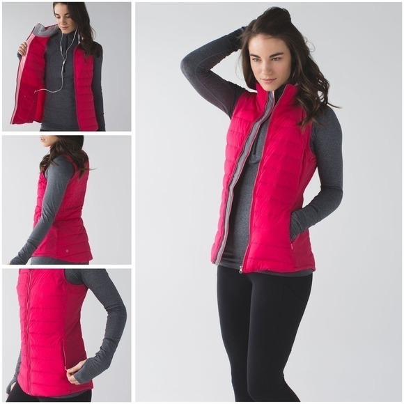 Lululemon Athletica Jackets & Blazers - Lululemon Fluffed Up Vest Boom Juice / Bleached Coral Women’s Size 4  #W4E57S